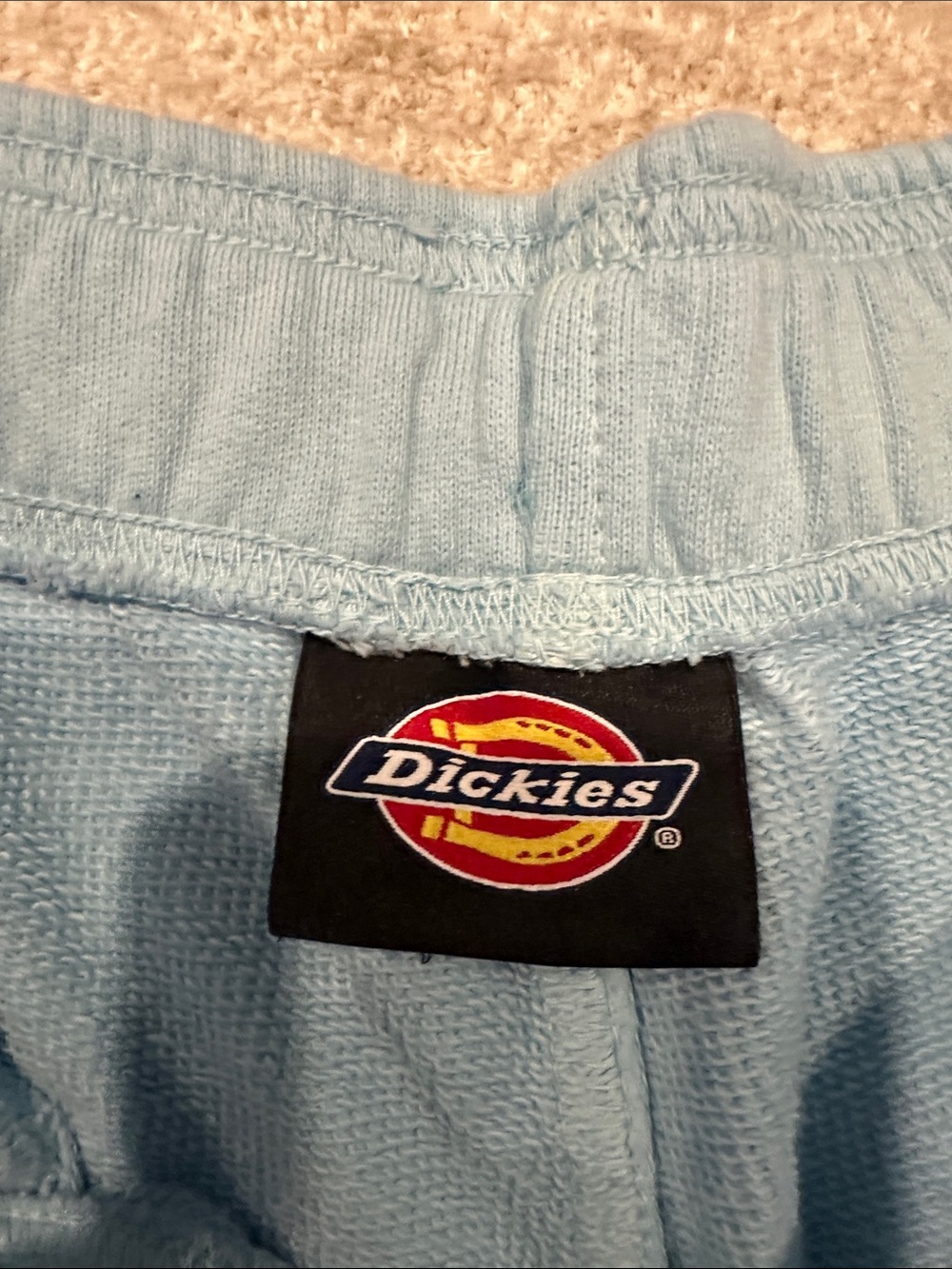 Dickies Light Blue to Navy Ombre Drawstring Shorts - Picture 3 of 6